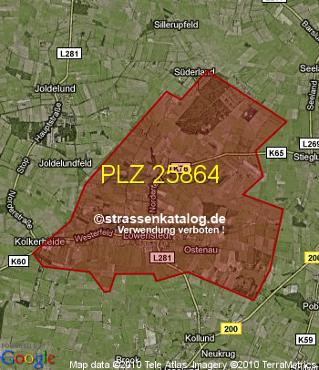 Postleitzahl 25864