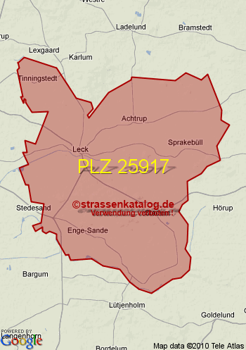 Postleitzahl 25917