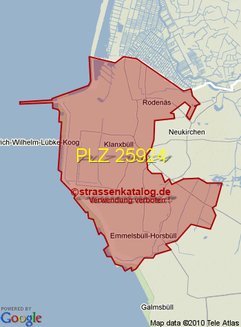 Postleitzahl 25924