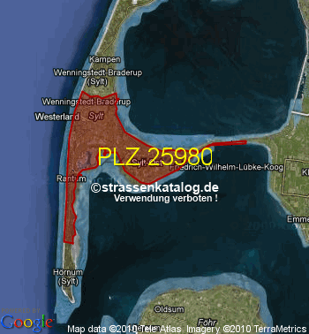 Postleitzahl 25980