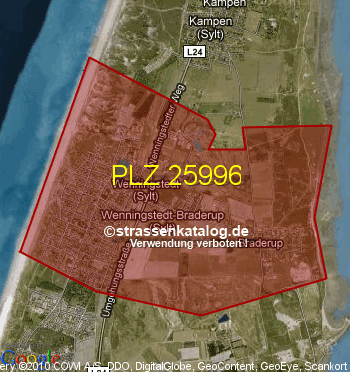 Postleitzahl 25996
