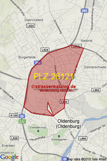 Postleitzahl 26121