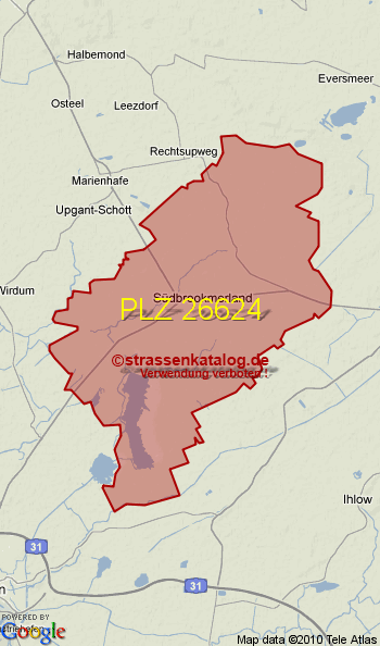 Postleitzahl 26624