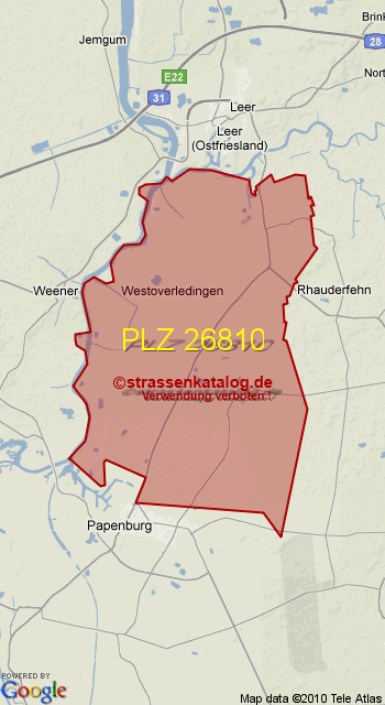 Postleitzahl 26810