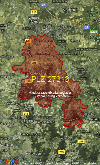 Postleitzahl 27313