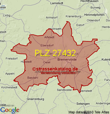 Postleitzahl 27432