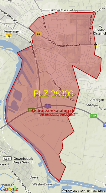 Postleitzahl 28309