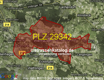 Postleitzahl 29342