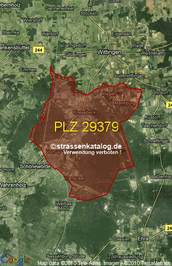 Postleitzahl 29379