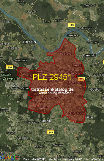 Postleitzahl 29451