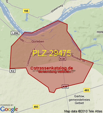 Postleitzahl 29475