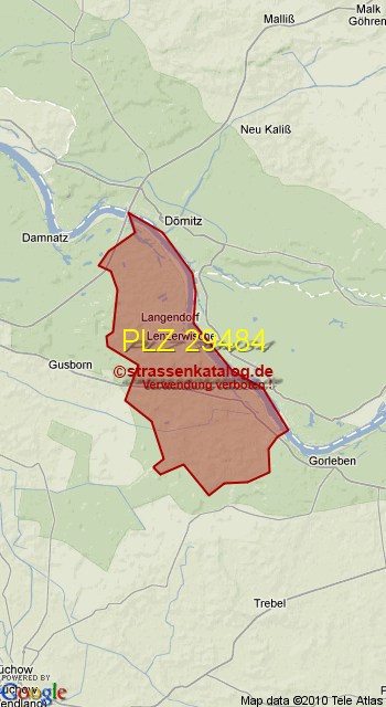 Postleitzahl 29484