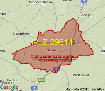 Postleitzahl 29614