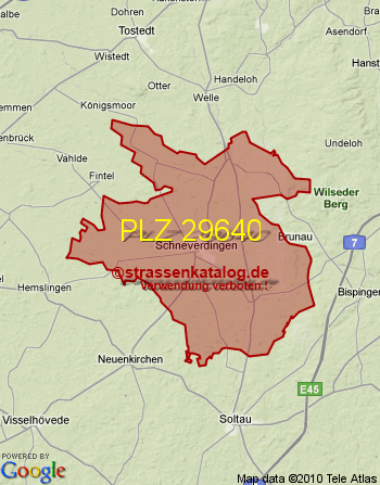 Postleitzahl 29640