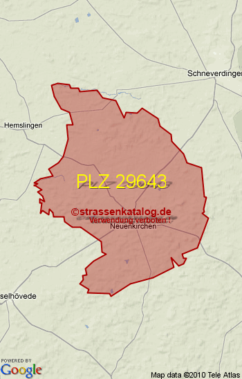 Postleitzahl 29643