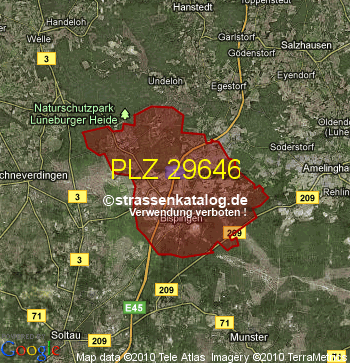 Postleitzahl 29646