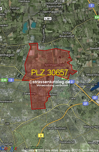 Postleitzahl 30657