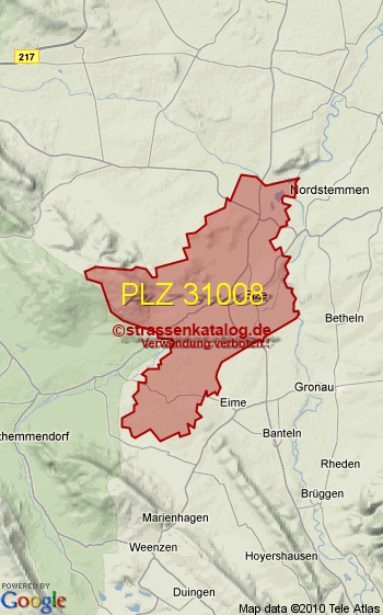 Postleitzahl 31008