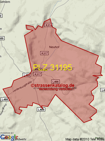 Postleitzahl 31195