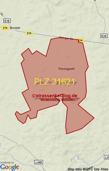 Postleitzahl 31621