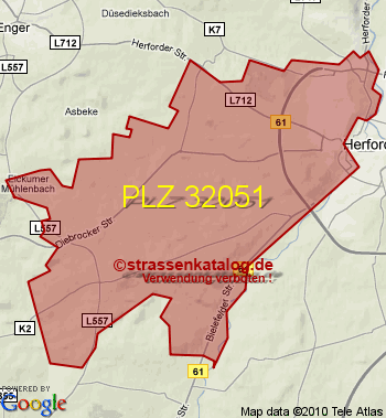 Postleitzahl 32051