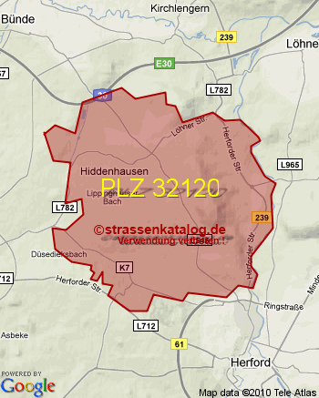 Postleitzahl 32120