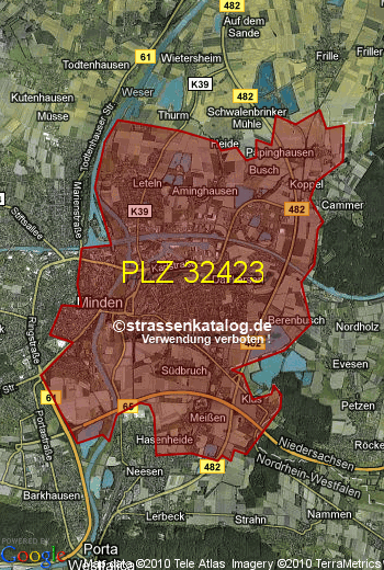 Postleitzahl 32423