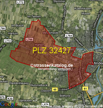 Postleitzahl 32427