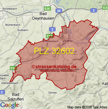 Postleitzahl 32602