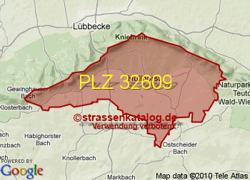 Postleitzahl 32609