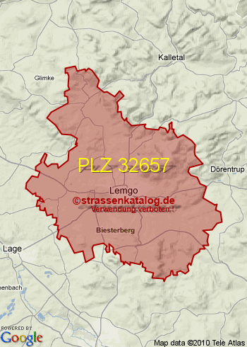 Postleitzahl 32657