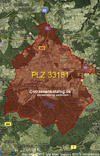 Postleitzahl 33181