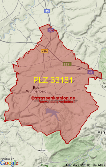 Postleitzahl 33181