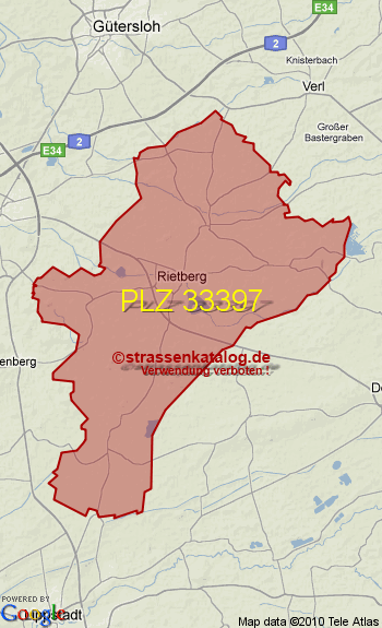 Postleitzahl 33397