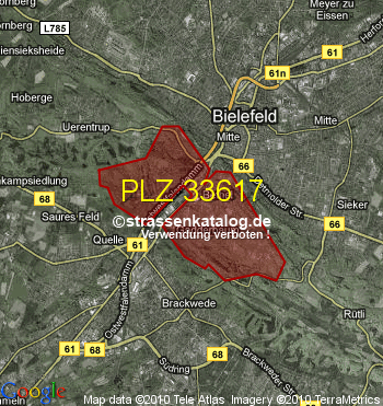 Postleitzahl 33617