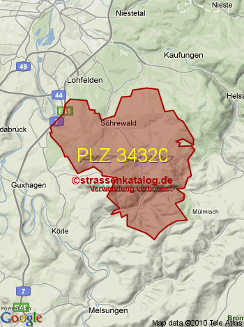 Postleitzahl 34320