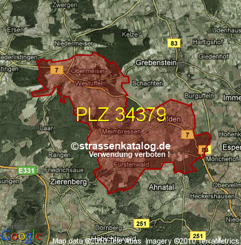 Postleitzahl 34379
