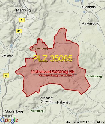 Postleitzahl 35085