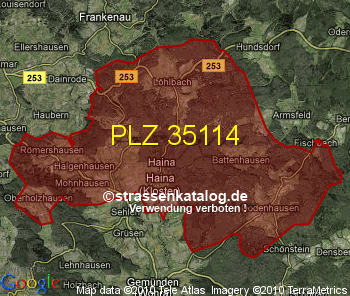 Postleitzahl 35114