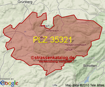 Postleitzahl 35321