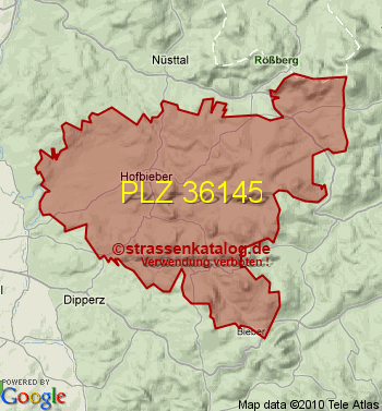 Postleitzahl 36145