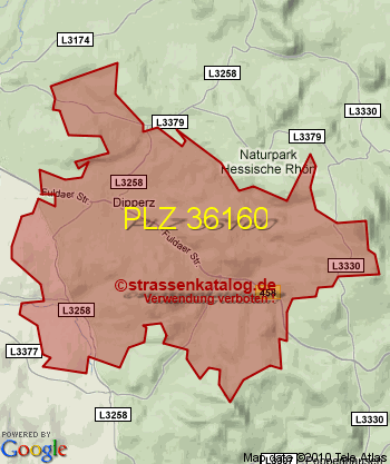 Postleitzahl 36160