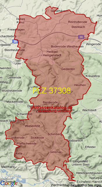 Postleitzahl 37308