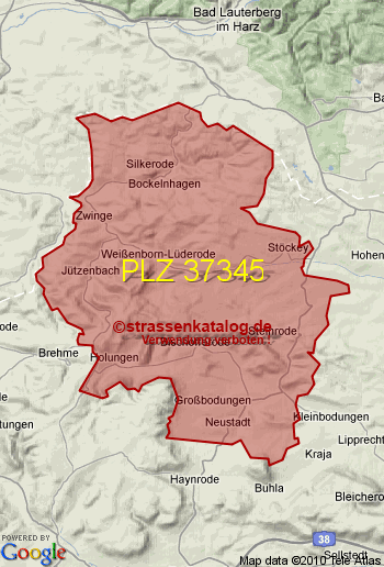 Postleitzahl 37345