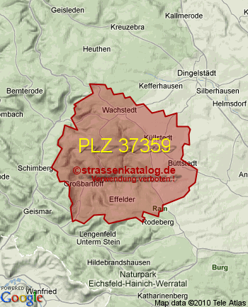 Postleitzahl 37359