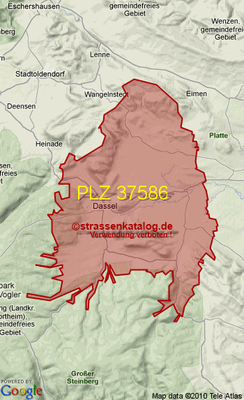 Postleitzahl 37586