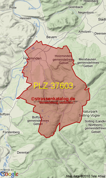 Postleitzahl 37603