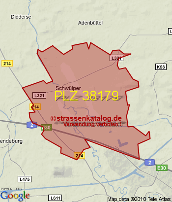 Postleitzahl 38179