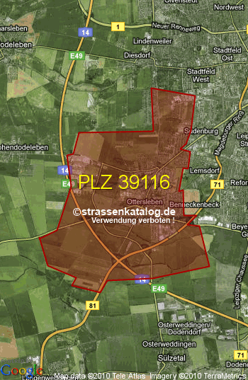 Postleitzahl 39116