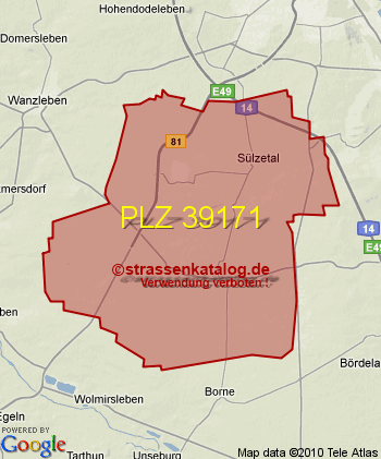 Postleitzahl 39171